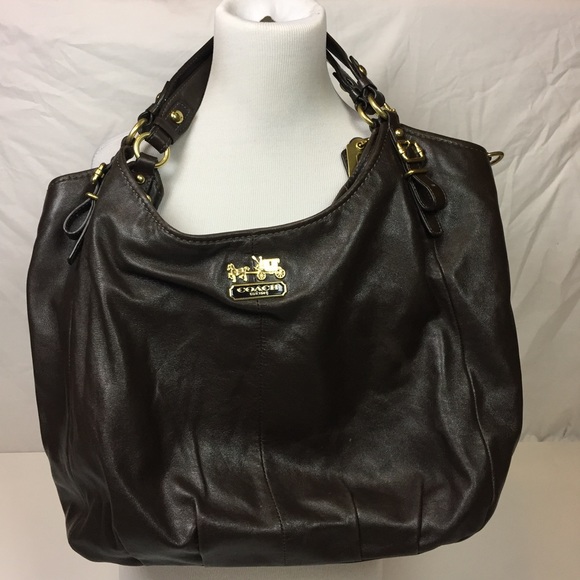 Leather Coach Madison Bag - Picture 1 of 8
